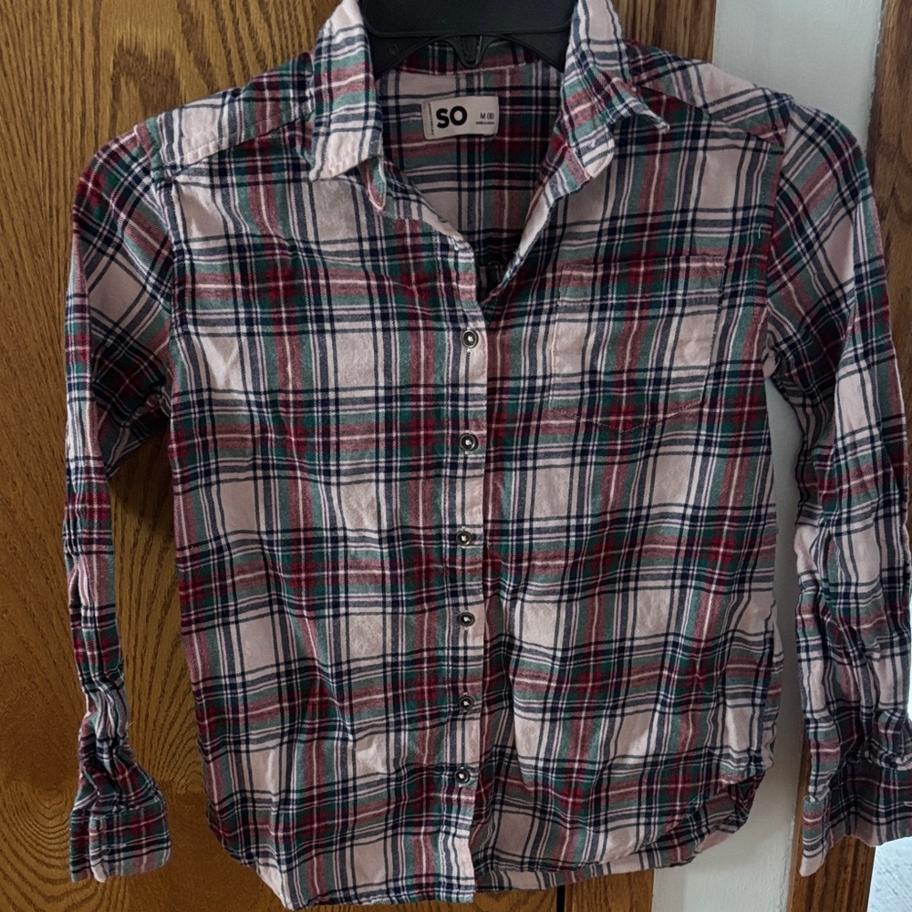 SO Multicolor Plaid Shirt